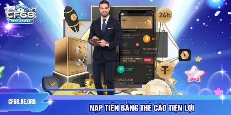 Nạp tiền bằng thẻ cào tiện lợi